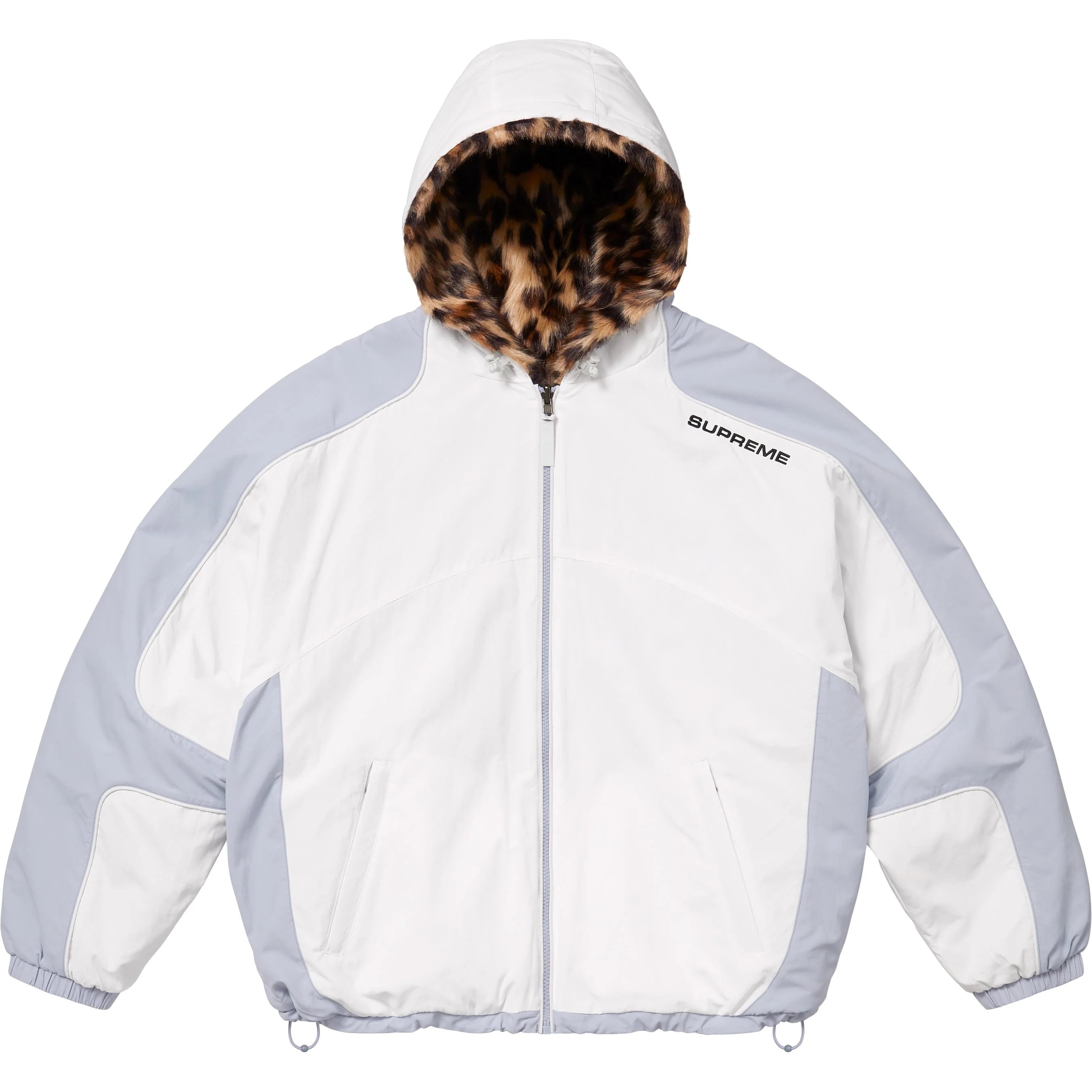 Faux Fur Reversible Hooded Track Jacket view 9